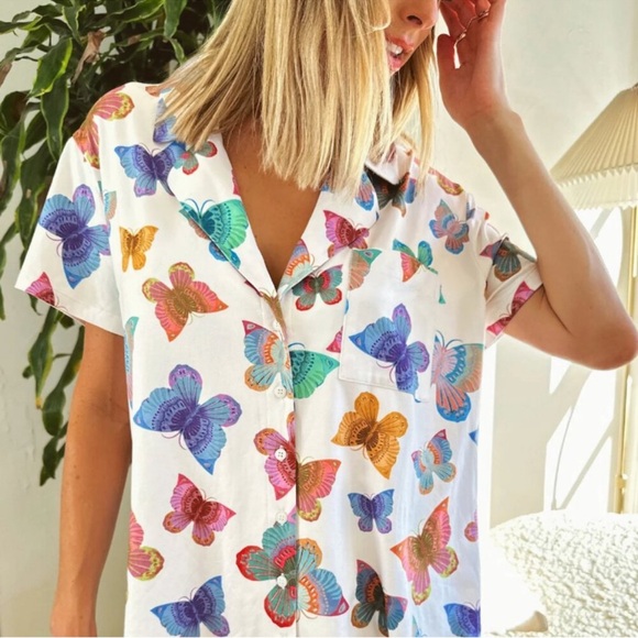 Show Me Your MuMu Sunday Morning Butterfly Pajamas Set - Picture 3 of 4